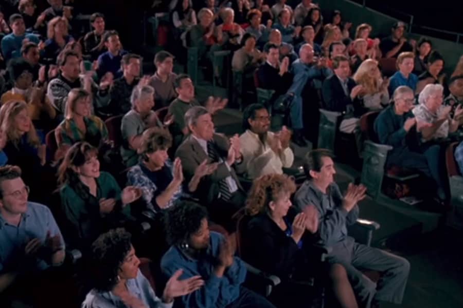 shot of the audience