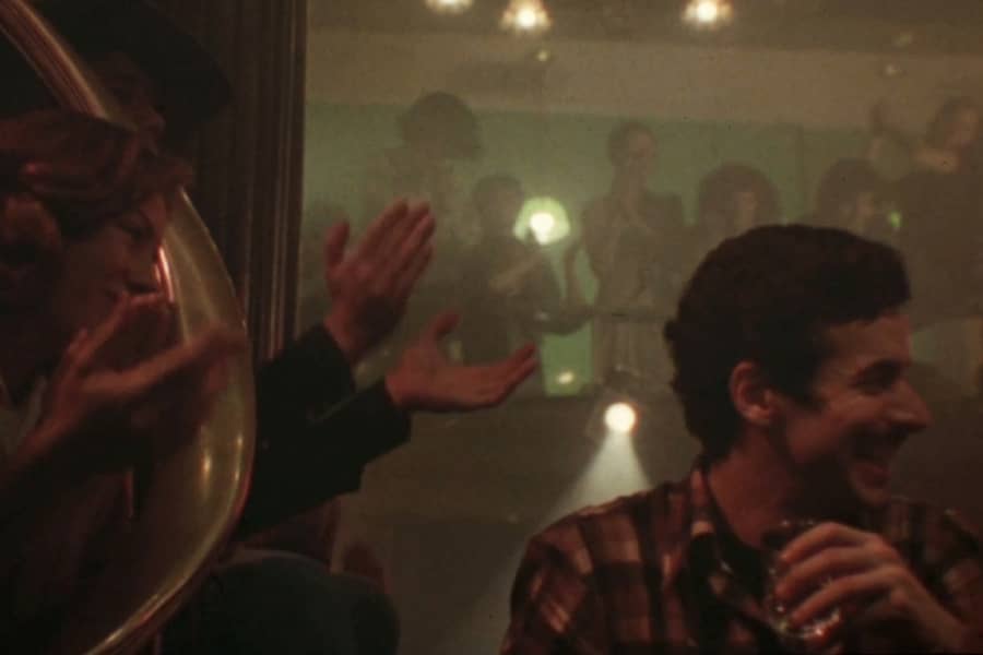 audience laughing and clapping