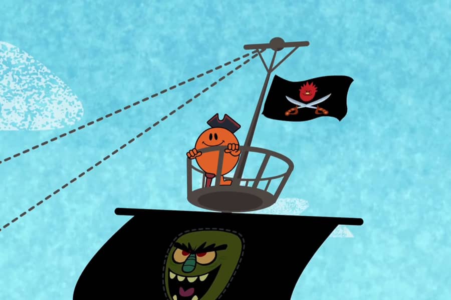 guy in the crow’s nest of a ship
