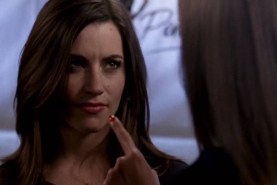 another woman getting a finger pointed in her face