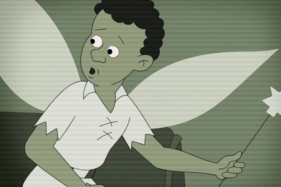 closeup of the fairy