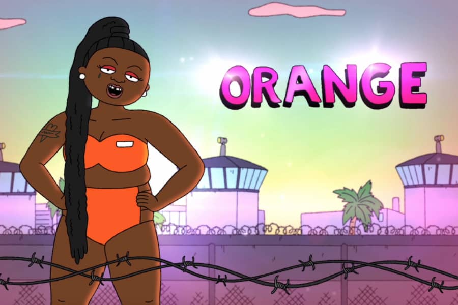 intro card for prisoner named Orange