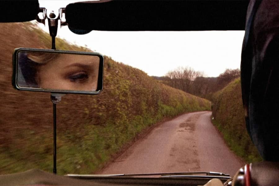 Stella’s eye in the rear view mirror