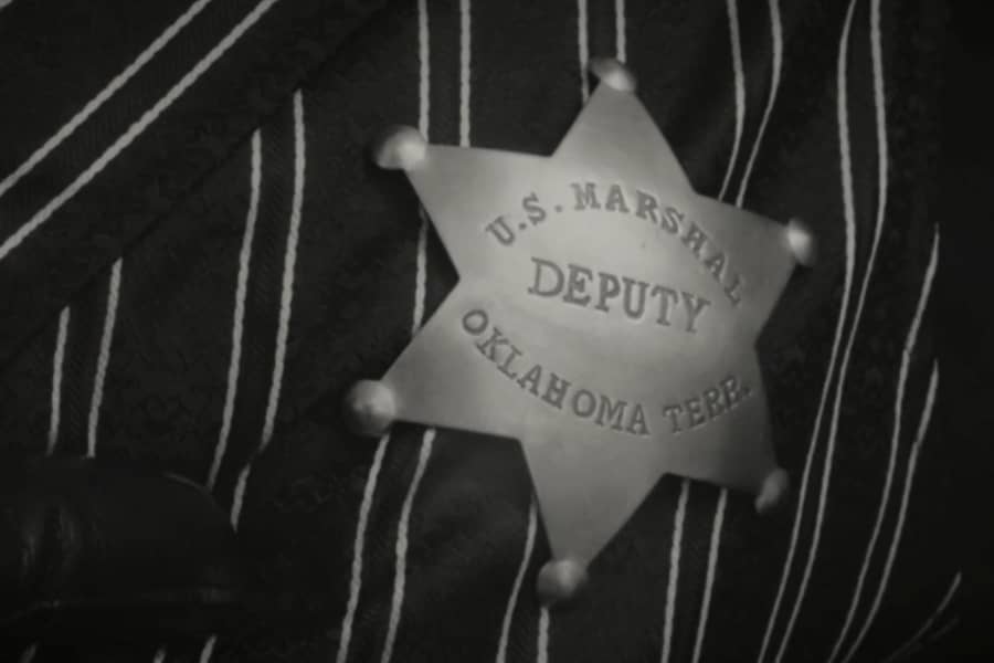 star badge: U.S. Marshal Deputy Oklahoma Terr.