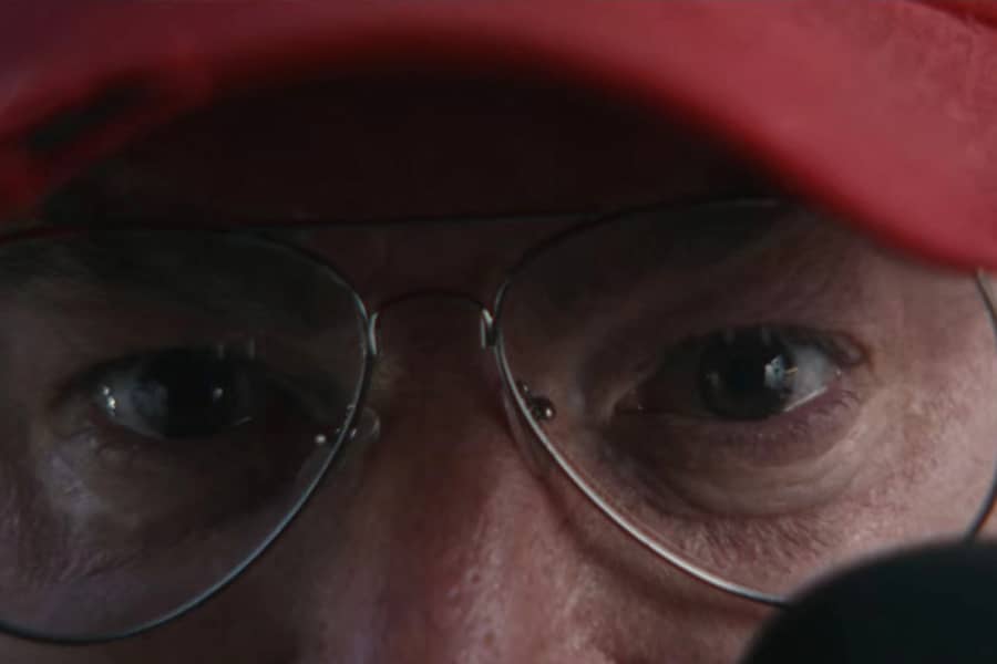 closeup of Rex Smith’s eyes