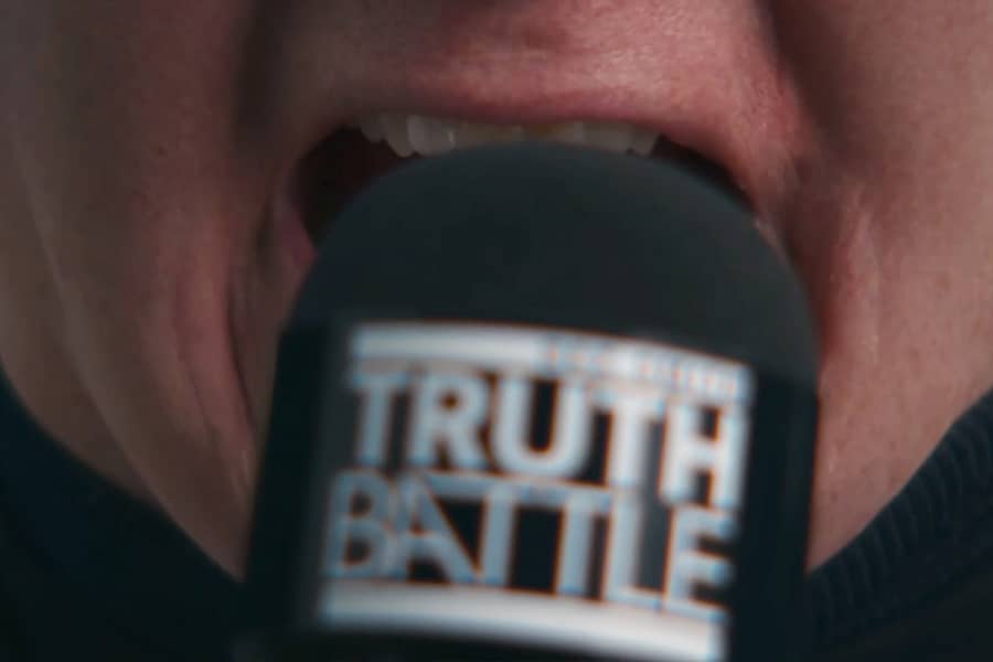 closeup of Rex Smith’s mouth