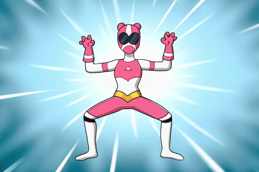 the Bear, the pink fighter