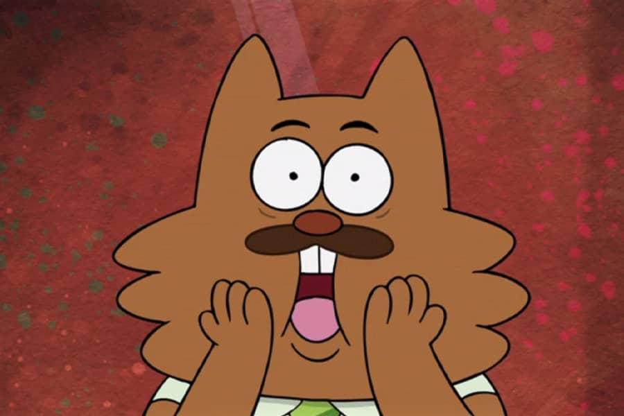 dad screaming with hands on his cheeks