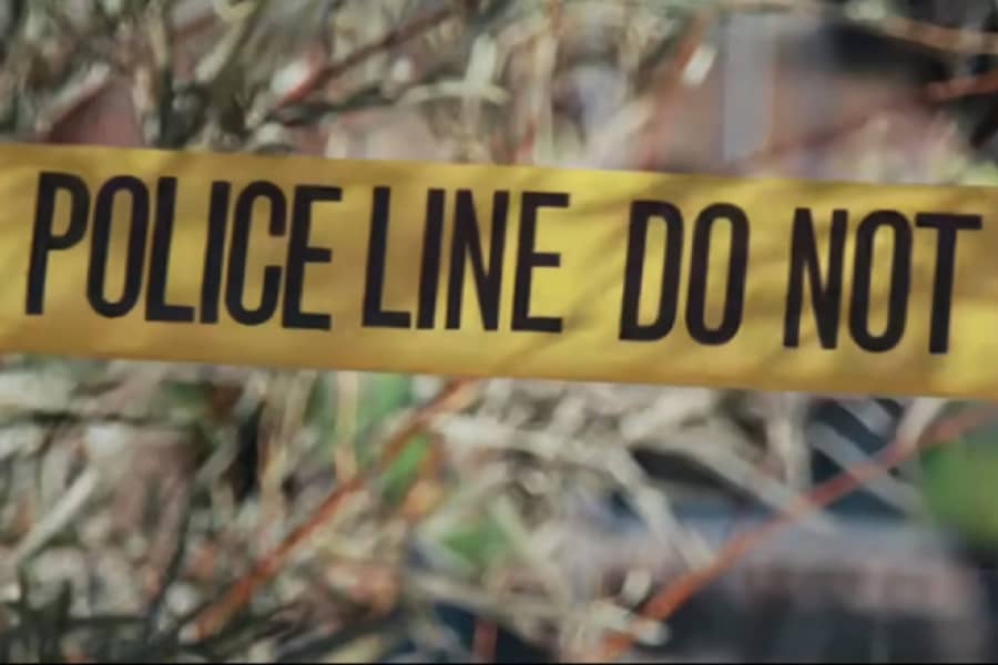 Police line crime tape
