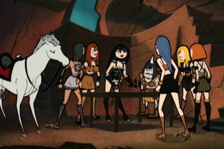warrior women around a table