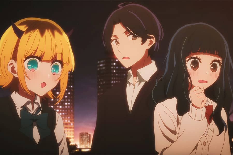 Yuki, Nobuyuki, and Mem-Cho looking surprised
