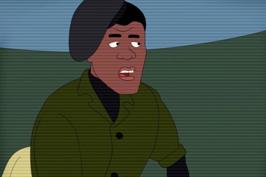Black man speaking