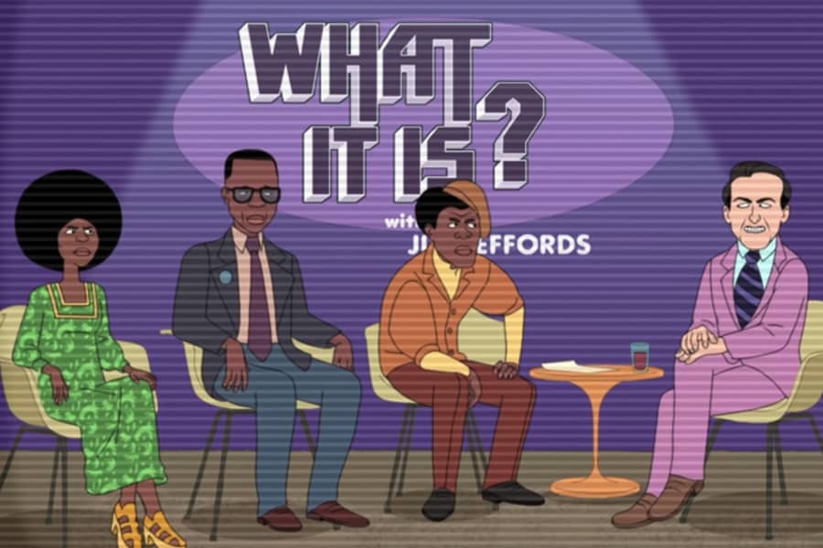 Jim Jeffords with three Black leaders