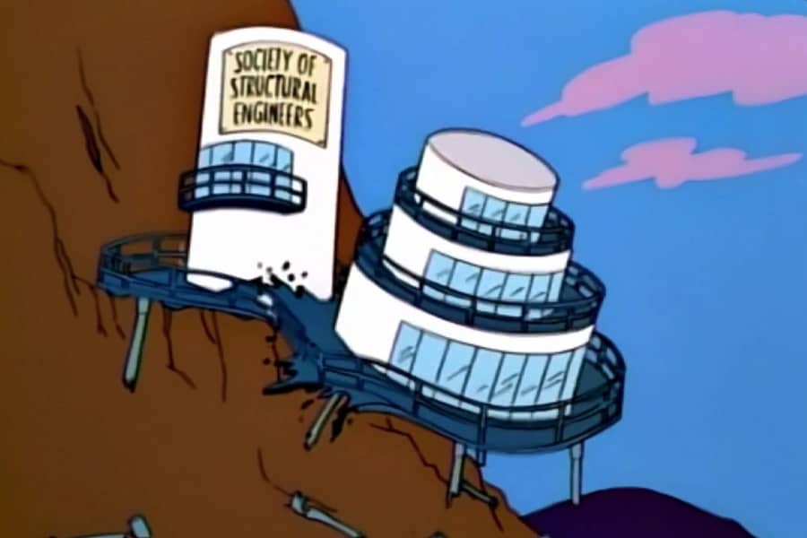 Society of Structural Engineers building collapsing