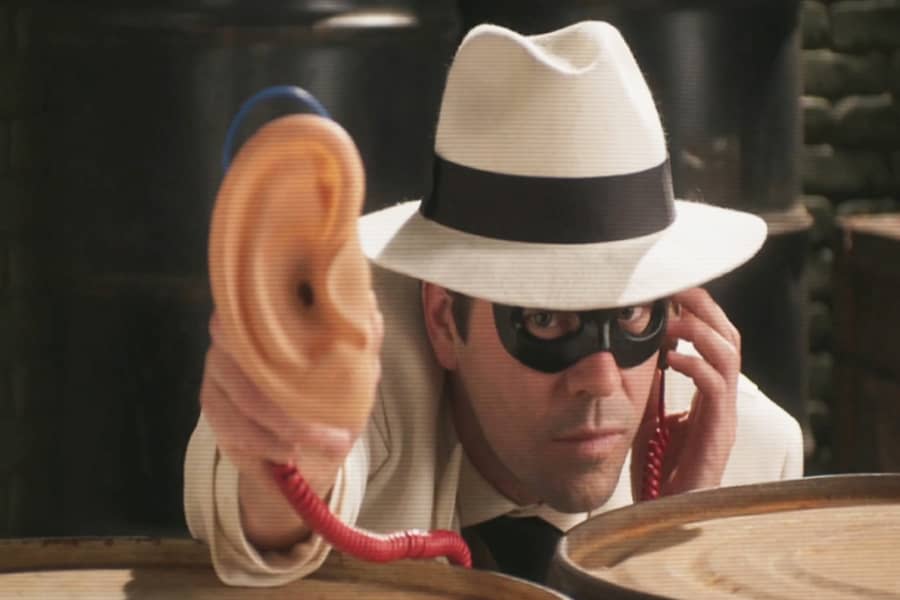 White Hat using his ultrasonic ear