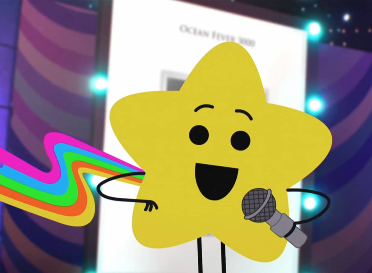 rainbow shooting star host