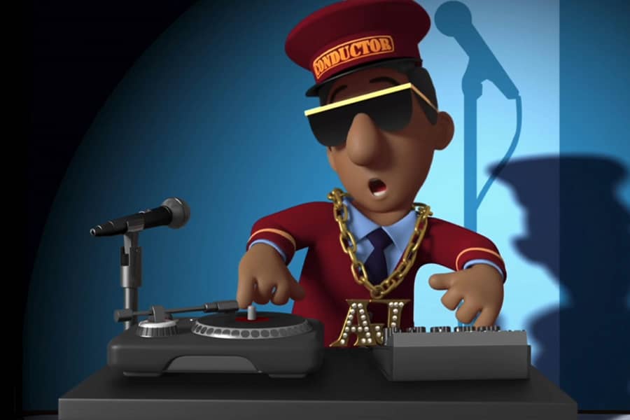 train conductor contestant DJing