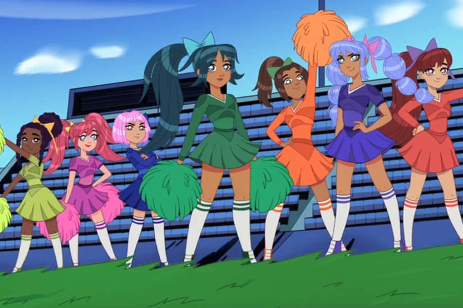 The Yuko cheerleaders