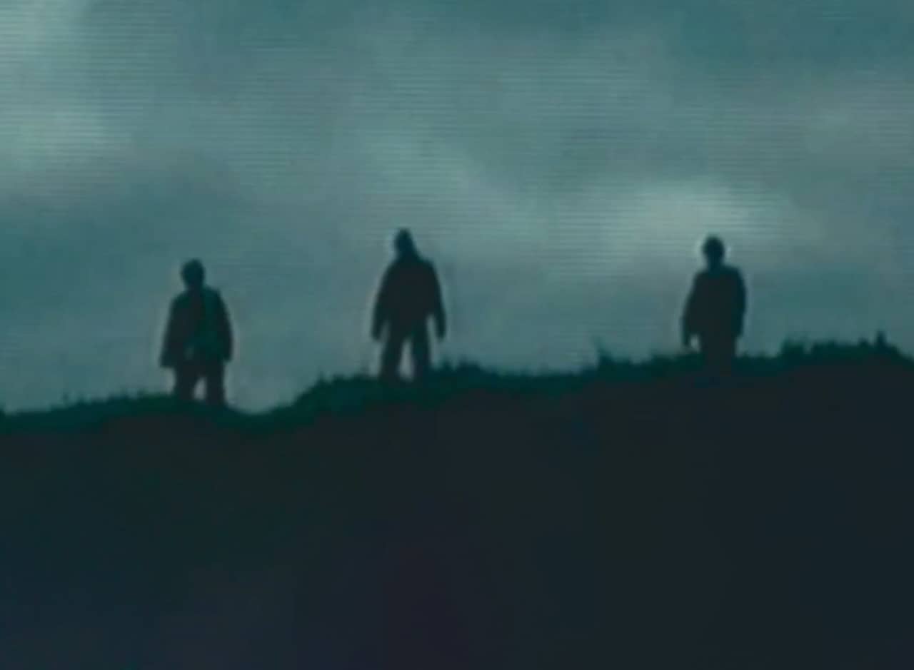 zombies on a hill in the distance